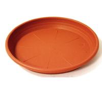Veca - Sottovaso cilindrico, 19 cm, per Vaso da 20 cm, Colore: Terracotta