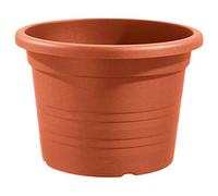 Veca - Vaso a Cilindro, 18 cm x Altezza 12 cm, in Terracotta