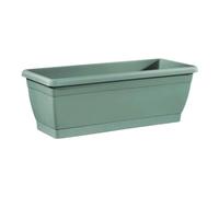 Veca VASO fioriera CASSETTA da BALCONE Roxanne con sottovaso 50cm colore TERRA LAGUNA