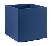 Veca Vaso fioriera QUADRATO CUBO MATHERIA in plastica CON RUOTE 50CM colore DEEP BLUE AMDGarden