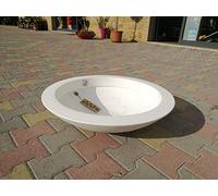 Veca Veneta Casalinghi Ciotola FIORIERA Tonda Genesis Resina H 17 CM col. Bianco diam. 60 cm