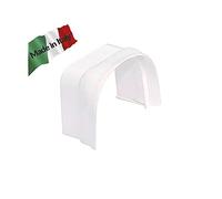 vecamco Clima Plus - Coperchio Guarnizione Canale 65 x 50 con contorni Bianco