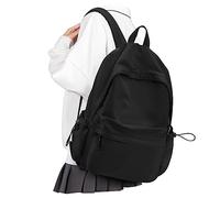 VECAVE zaino scuola per adolescenti, A-nero, Large, Zaino