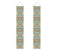 Vecchi edifici stradali stampati striscioni portico, striscioni decorativi appendibili, adatti per interni ed esterni decorazione del portico del giardino