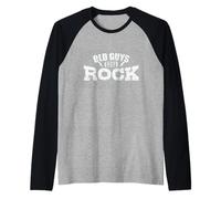 Vecchi Ragazzi Ancora Rock Music Style Genere Chitarra Maglia con Maniche Raglan
