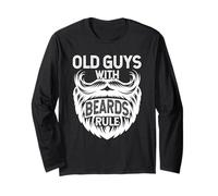Vecchi Ragazzi con Barba Regola Nonno Nonno Maglia a Manica