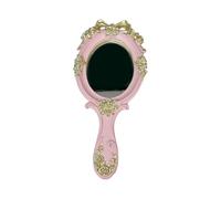 Vecchi stili Palmare Bellezza Vetro Durevole Resina Frame Riflessione Trasparente Soluzione Portatile per gli Appassionati di Trucco Portatile Compatto Vanity Glass