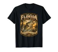 Vecchia Florida corre Deep Largemouth Bass Fishing Lake Maglietta