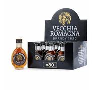 Vecchia Romagna Etichetta Nera Brandy Mignon 80 x 3 onfezione da 80 Mignon da 3cl