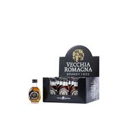 Vecchia Romagna - Vecchia Romagna Etichetta Nera Mignon da Collezione 3 cl - Confezione da 20 bottigliette - Idea Regalo Esclusiva - Vol. 38%