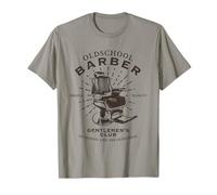 Vecchia Scuola Barbiere Gentlemen's Club Classico Vintage Maglietta