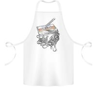 Vecchia Scuola Nastro Cassette Musica 80s 90s Cotone Grembiule 100% Biologico