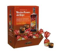 Vecchio Amaro del Capo Praline di Cioccolato Fondente, Red Hot Edition, Confezione Regalo da 1 kg con Liquore di Erbe della Calabria