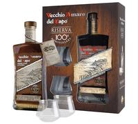 Vecchio Amaro del Capo Riserva del Centenario cl. 70 - confezione con 2 pregiati bicchieri da degustazione.
