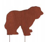 Vecchio cane da pastore inglese CANE CORTEN DECORAZIONE GIARDINO