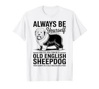 Vecchio Cane da Pastore Inglese Divertente Vecchio Pastore Inglese Maglietta