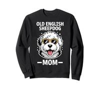 Vecchio Cane Da Pastore Inglese Mamma Divertente Vecchio Pastore Inglese Felpa