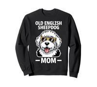Vecchio Cane Da Pastore Inglese Mamma Divertente Vecchio Pastore Inglese Felpa