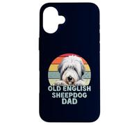 Vecchio Cane Da Pastore Inglese Papà Retrò Vintage Cani Amante Custodia per iPhone 16 Plus