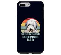Vecchio Cane Da Pastore Inglese Papà Retrò Vintage Cani Amante Custodia per iPhone 7 Plus/8 Plus