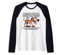 Vecchio Cane Lo odio Quando Parlo con Me Stesso Sarcastico Maglia con Maniche Raglan