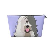 Vecchio cane pastore inglese, Borsa da toilette Borsa per trucco Borsa per cosmetici Borsa da toilette da viaggio portatile
