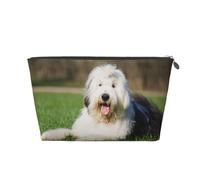 Vecchio cane pastore inglese, Borsa da toilette Borsa per trucco Borsa per cosmetici Borsa da toilette da viaggio portatile