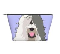 Vecchio cane pastore inglese, Borsa da toilette Borsa per trucco Borsa per cosmetici Borsa da toilette da viaggio portatile