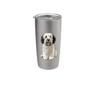 Vecchio cane pastore inglese illustrazione Bicchiere termico in acciaio inox doppia parete