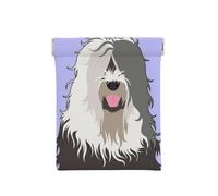 Vecchio cane pastore inglese, Spremere il portafoglio superiore da donna Borsa portaoggetti Piccola portamonete Portamonete