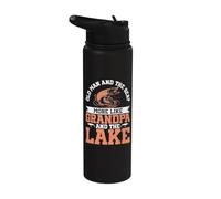 Vecchio e il mare? Più come il nonno e la pesca sul lago Stainless Steel Insulated Water Bottle