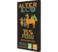 Vecchio Eco Tabs di cioccolato fondente, Biologico e Fair Perù, 75%, 1 pezzo, 100 g, 6 pezzi