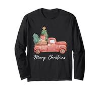 Vecchio, Fattoria, Camion, carico, con, Albero Natale Maglia a Manica