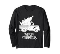 Vecchio, Fattoria, Camion, carico, con, Albero Natale Maglia a Manica