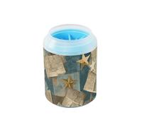 Vecchio Giornale Oro Stelle Retro Riutilizzabile Cane Paw Rondella Morbido Silicone Setole Animali Domestici Grooming Forniture Pulisce delicatamente le zampe dopo le passeggiate
