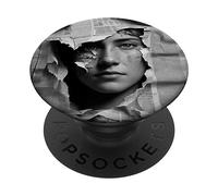 Vecchio giornale strappato in opere d'arte PopSockets PopGrip Adesivo