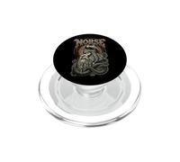 Vecchio guerriero vichingo rune corvo mitologia norrena PopSockets PopGrip per MagSafe