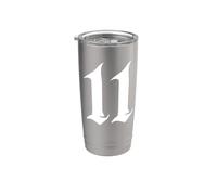 Vecchio inglese numero 11 o undici Bicchiere termico in acciaio inox doppia parete
