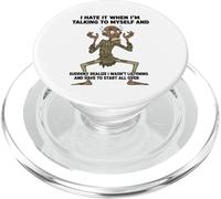 Vecchio, lo odio quando parlo con me stesso sarcastico PopSockets PopGrip per MagSafe