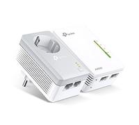 [Vecchio Modello] TP-Link TL-WPA4226KIT Powerline AV600 Wireless N, 300 Mbps, 2 Porte Ethernet e Presa Passante