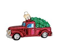Vecchio Mondo Natale Aerei, Treni, Elicotteri, Barche Vetro soffiato Ornamenti per Natale, Vecchio Camion con Albero