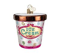 Vecchio Mondo Natale gelato amante regali vetro soffiato ornamenti per albero di Natale cartone