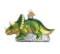 Vecchio Mondo Natale vetro soffiato ornamento Triceratops (12498)