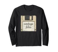 Vecchio, retrò, Vintage, Invecchiato, Floppy Disk. Maglia a Manica