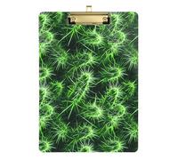 Vecchio Stile Lento Cactus Neon Verde Studente Appunti Hard Board per Studenti Ragazze Bambini Insegnante Appunti Dimensioni 9 x 12.5 Tabla para escribir con Clip