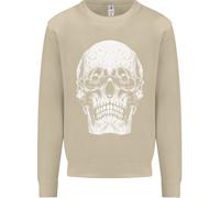 Vecchio Teschio Con Occhiali Gothic Biker Uomo Felpa Maglione