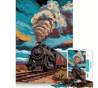 Vecchio treno, puzzle da 1000 pezzi per adulti, sfida mentale, divertimento da fare insieme, taglio di qualità, (38x26cm)