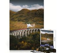 Vecchio treno su un ponte Puzzle da 1000 pezzi per adolescenti Giocattolo cognitivo Passatempo rilassante Bordo premium Lista dei desideri di Babbo Natale (38x26cm)