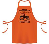 Vecchio Uomo con Una Trattore Driver Contadino Fattoria Cotone Grembiule 100%