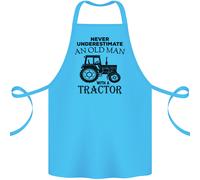 Vecchio Uomo con Una Trattore Driver Contadino Fattoria Cotone Grembiule 100%